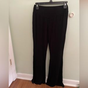 Black flare leggings